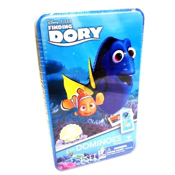 Finding Dory Dominoes  Disney Pixar Metal Tin NOS -  NWT - Picture 1 of 8